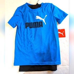 Boys Puma 3 Piece Short Set Brand New With Tags Size 6